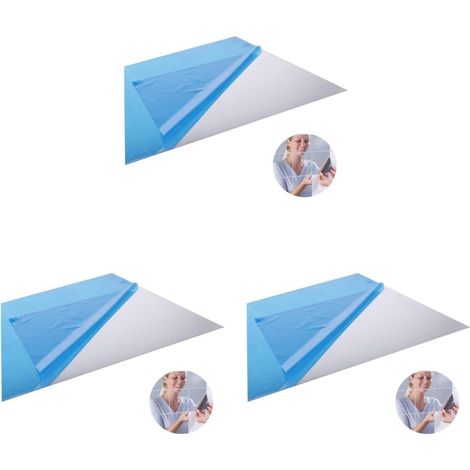 48 Pcs Décoratif Peler Et Coller Miroir Décoration Murale Carrelage Mural Autocollants Bricolage Autocollant Pour Carreaux Muraux Miroir Carreaux Muraux Papier Peint Autocollant (1/5)
