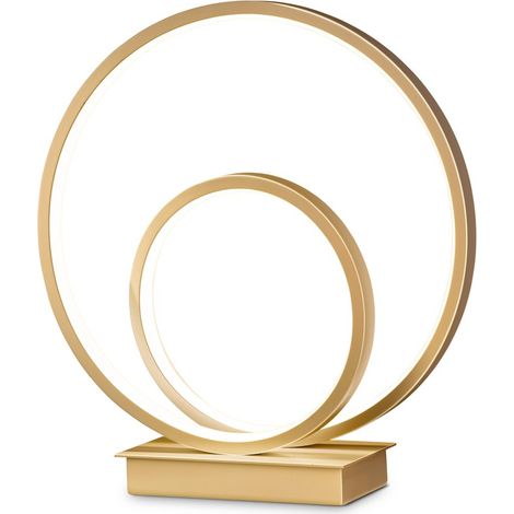 Ideal Lux lampada da tavolo OZ 1 luce LED integrato ottone metallo