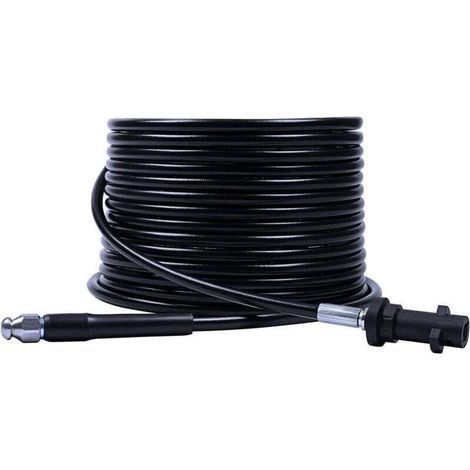 Déboucheur de canalisations pour Nettoyeur Haute Pression Kärcher,Sonde de débouchage pour Kärcher K2 K3 K4 K5 K7 Series,Kärcher Débouche canalisations 220 Bar 10 m Noir (1/4)