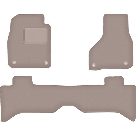 Tappetini per auto in velluto per: Dodge RAM short DJ (2009-2019) beige (1/5)