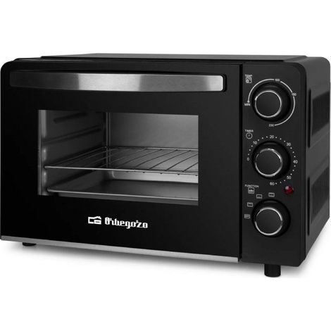 Elektrobackofen Orbegozo HCC 5015, Inhalt 15 Liter, 1300 W, Schwarz