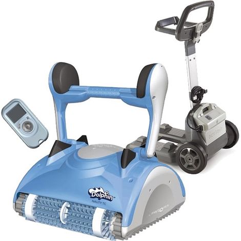 robot piscina electrico fondo, paredes y linea de agua con mando a distancia - nauty tc - dolphin -