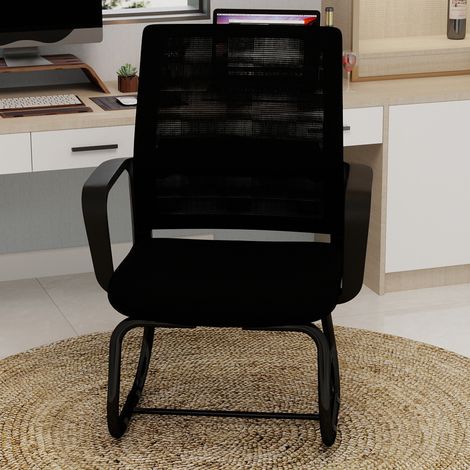 Chaise de bureau moderne minimaliste – cadre métallique, douce et confortable, pour la maison et le bureau, plusieurs couleurs disponibles (1/5)