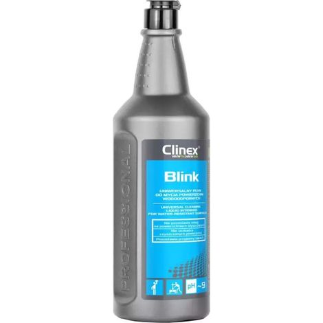 Liquido universale per la pulizia di superfici senza aloni, lucidi, profumo di limone CLINEX Blink 1L