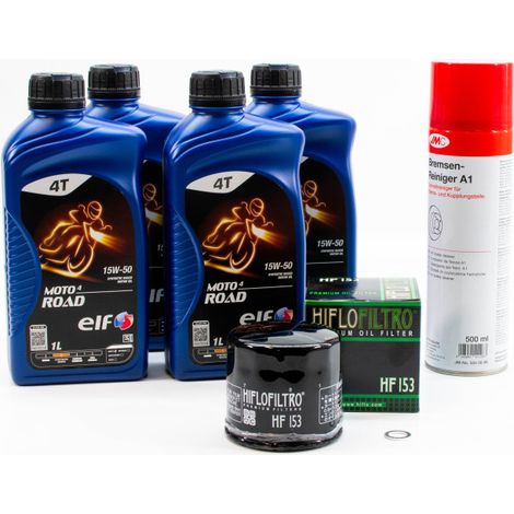 Kit Entretien Vidange pour DUCATI 821 MONSTER de 2014 à 2021 - ELF MOTO 4 ROAD 15w50 4L