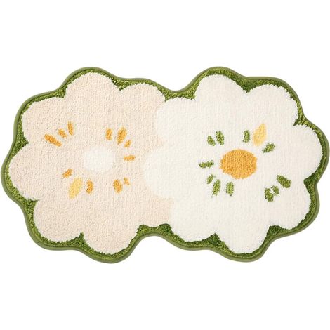 Bardusch-Tapis de bain ultra absorbant en microfibre épaisse et résistante, lavable en machine, antidérapant, pour salle de bain, chambre et entrée (vert)/// (1/5)