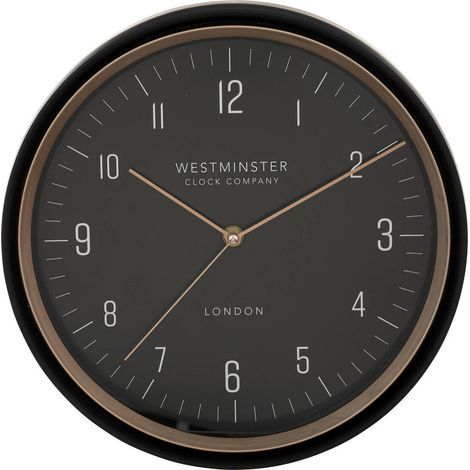 Wanduhr für die Küche SVEN, schwarz, Ø 29 cm