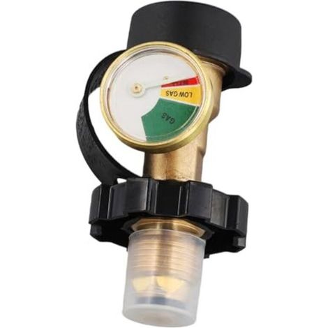 Applicable Indicateur de Niveau de Jauge de Pression de Gaz Haut et Bas, Cylindre de Bouteille de Propane GPL Pol, Adaptateur de Réservoir de Gaz Extérieur