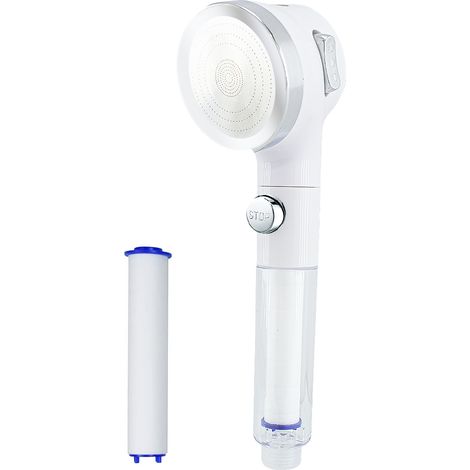 514493 Pomme de douche avec filtre coton mitigeur éponge silicone