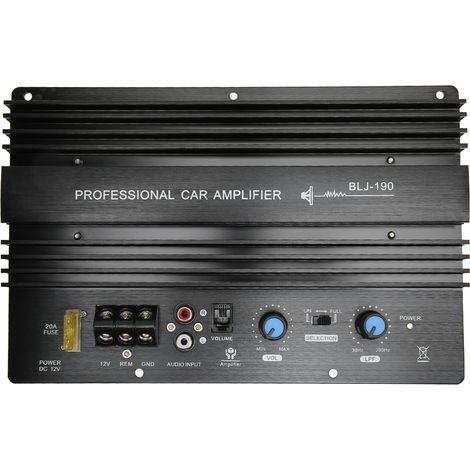 Amplificateur Voiture 300W 12V, Carte Ampli pour Subwoofer DIY et Haut-Parleur Grave Double Bobine 8‑12 Pouces (1/5)