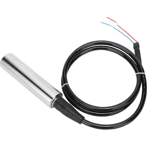 Transmetteur de niveau de liquide Throwin Sensor Sonde de contrôle d'alarme de niveau Réservoir d'eau DC24V QDW30A (Ligne de 1 mètre, portée de 1 mètre) (1/5)
