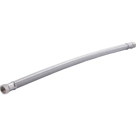 Flexible de Acero Inox Macho Hembra DN25 QUICK PLOMBERIE - MH1" paso interior de 25 mm, Longitud 800mm