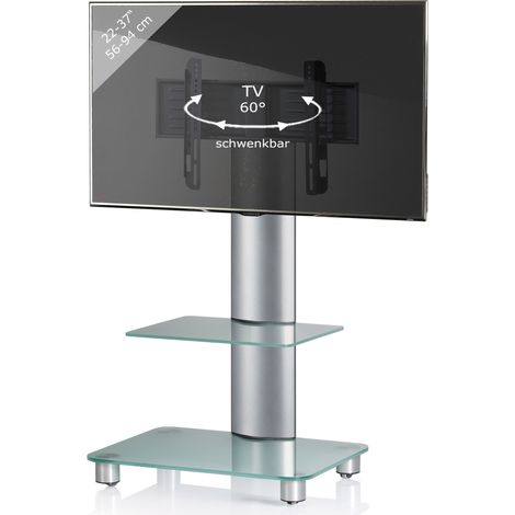 Soporte de TV Alu Rolls de vidrio Blino ZW 100x60xT44 - VCM