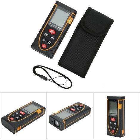 Télémètre laser numérique portable SNDWAY, outil de mesure de longueur/volume à auto-étalonnage, portée de 100 m (1/4)
