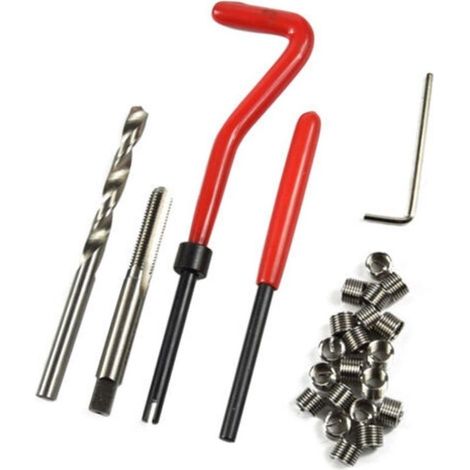 25Pcs M6 X 1.0 Reparation De Filetage Kit Helicoil Compatible 6 Mm Threads Endommage
