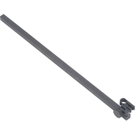Barre Support Comparateur Contrôleur Rectangulaire Serre-Joint Orientable Tige Extension Comparateur Mesure 9x9x300mm Aluminium (1/5)