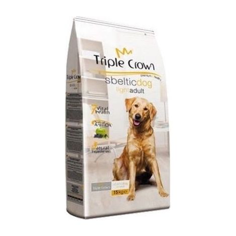 Triple Triple Crown Sbelltic Chien pour chiens avec une tendance en surpoids 2 x 15kg