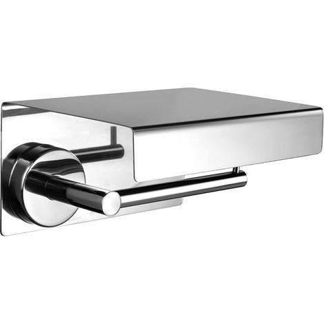 Portarotolo a muro design coperto in acciaio inox lucido  MIRA-C kamalu