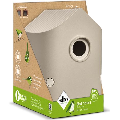 Elho Cosy Bird House 18 Beige fungo  Varie forme (1/2)