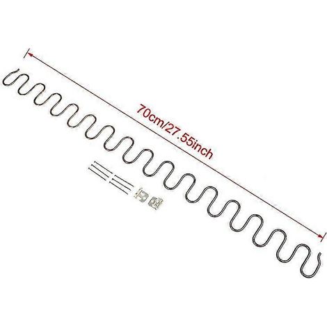 Ressorts de rechange pour fauteuils et canapés, avec clips, longueur 45/50/60/65/70 cm, Ressort 26s A5 (1/5)
