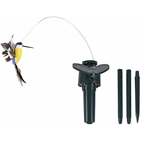 – Papillon solaire colibri décoratif – Énergie solaire – Matériau plastique – Vol automatique pour embellir jardin et cour (1/4)