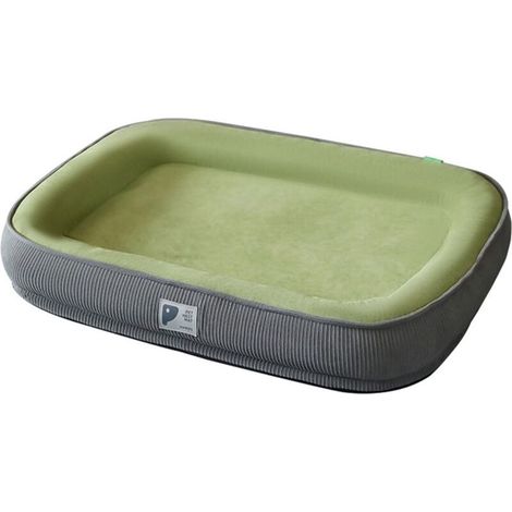 Großer Hundekorb, wasserdichter mittelgroßer Hundekorb mit abnehmbarem und waschbarem Bezug und rutschfestem Boden (1/4)