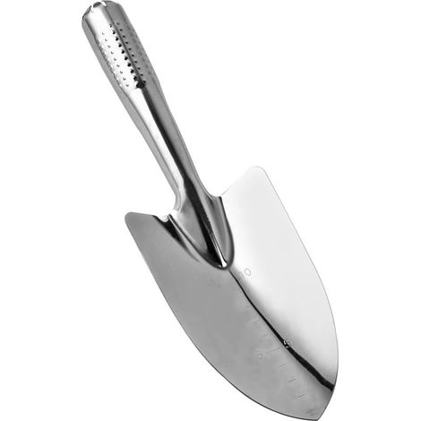 Truelle de jardin en acier inoxydable pour transplanter, désherber, déplacer et aplanir le sol - 1 pièce (1/5)