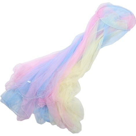 Moustiquaire Suspendue Princesse Arc-en-Ciel pour Lits Jumeaux et Complets (1/5)