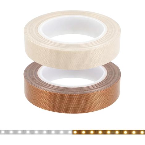 2 Rouleaux de Ruban adhésif PTFE, 10mm x 10m Bande de Dimming pour Rétroéclairage TV, Accessoire pour Cuisine et Chambre à Coucher (1/5)
