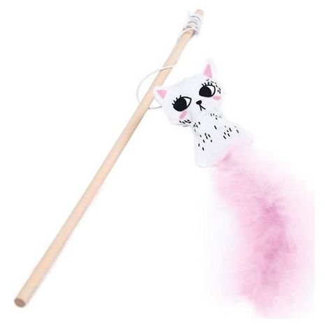 Canne de chat Chat avec des plumes (1/4)