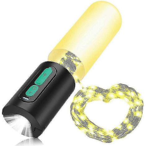 Elektrische Camping-Lichterkette, LED-Campinglampe mit 10 m Lichterkette, 4000 mAh Campinglaterne, Zeltlampe (1/5)