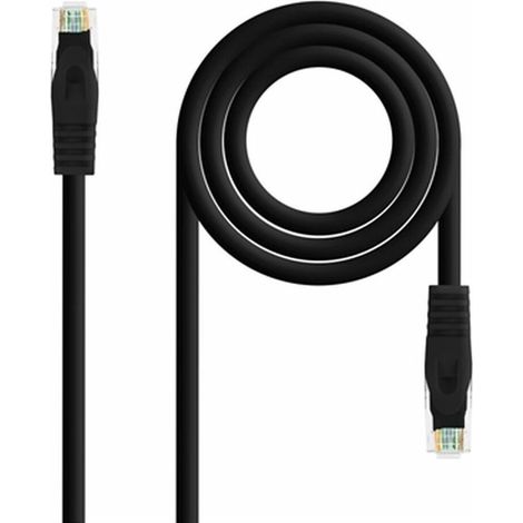 Rj45 Cat6a Utp Cu Lszh 0,25m Schwarz Nanokabel 10.20.1800-l25-bk