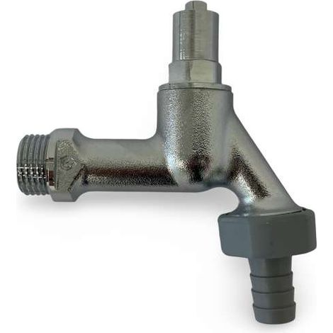 Meibes Steckschlüssel Auslaufventil Waschmaschinenhahn 1/2" DN15 Geräteventil mattchrom