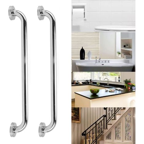 Hinweis: 2 Stück pro Karton, insgesamt 2 Stück, Rampen aus Edelstahl 304, barrierefreie Toilettenrampen, Sicherheitsrampen für ältere Menschen, Badezimmerrampen. (1/5)
