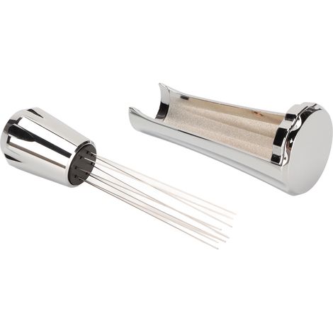 Agitateur à Café en Acier Inoxydable, Outil de Distribution de Poudre pour Cuisine et Salle à Manger, Finition Argentée (1/5)