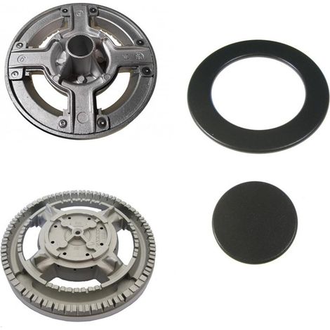FRANKE BRUCIATORE RIPLA CORONA + SPARTIFIAMMA NERO LUCIDO B 0242 + S 0234 (1/2)