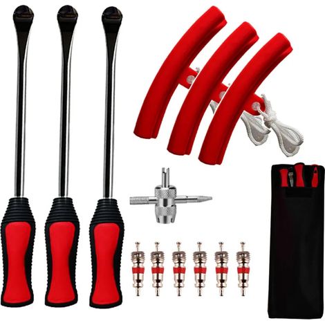 Kit démonte-pneus moto 14 pcs 15 pouces, leviers changement pneu (1/5)
