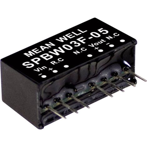 Module convertisseur CC/CC Mean Well SPBW03G-15 Nbr. de sorties: 1 x 200 mA 3 W 1 pc(s) Q121692 (1/2)