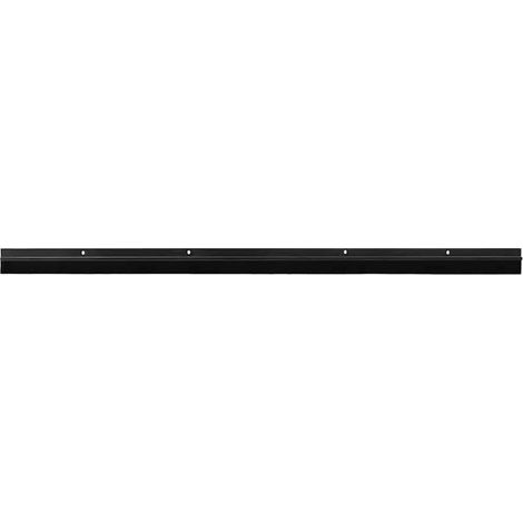 Sellos de cepillo de puerta atornillables 2 pcs Negro 100 cm vidaXL