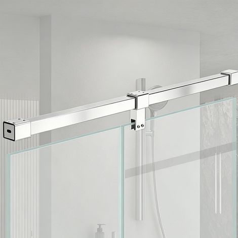 Barre de support pour paroi douche en verre 5/16 po à 3/8 (1/5)