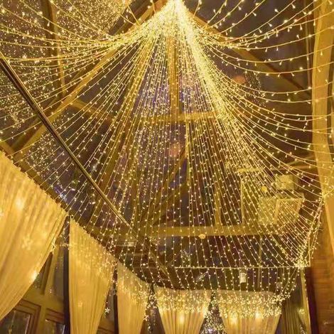 100M 1000 LED Lichterketten Karneval Hochzeit Outdoor Indoor Gartenbeleuchtung (Warmweiß) (1/5)