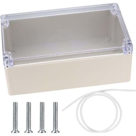 BUNTHAUS PA Boîte de Dérivation Étanche IP65 pour Extérieur Boîtier de Jonction Plastique Transparent 20x12x7.5cm (1/4)
