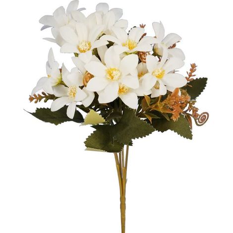 Bouquet con cinque rametti di piccoli fiori bianchi (1/3)