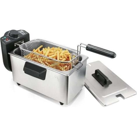 HAEGER FRITADEIRA 2000W 3LT STAINLESS DEEP INOX