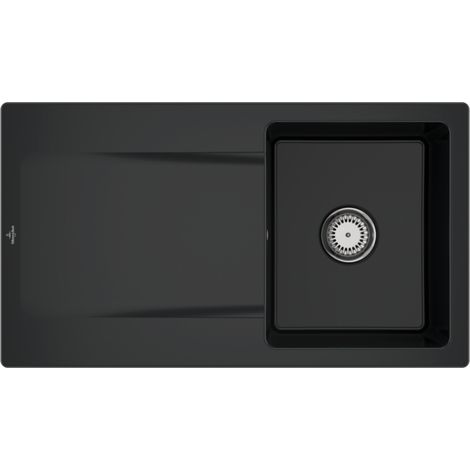 VB Einbauspüle Siluet 50 333501 900x510mm Rechteck Pure Black (1/2)