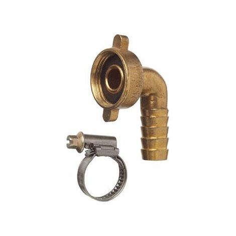 Cornat Winkelverschraubung 3/4 mit Schelle Schlauchanschluss 10 mm Winkel & Bögen