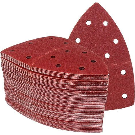 25 pieces │ 11 holes │ 105 x 152 mm │ 60 grit │ for multi-sanders │ Abrasive Sheets │ Sandpaper (1/4)