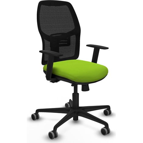 Silla de oficina piqueras y crespo Alfera cuero sintético negro espuma alta densidad (1/2)