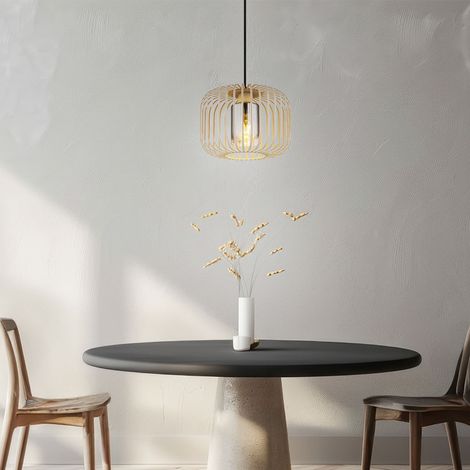 Lampe à suspendre sable Lampe de salon Lampe à suspendre fumée verre Lampe de cuisine grille rétro, métal verre, 1x E27, DxH 28x120 cm (1/5)