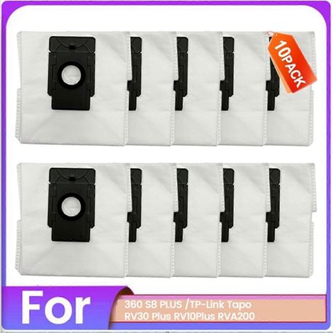10 Staubsaugerbeutel, kompatibel mit den Modellen 360 S8 PLUS, RV30 Plus, RV10 Plus und RVA200. Ersatzteile für Staubsauger – xindaren-AquaForge (1/5)